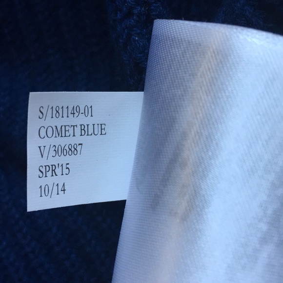 NWOT Banana Republic dark blue layered ribbed soft sweater - Picture 8 of 9